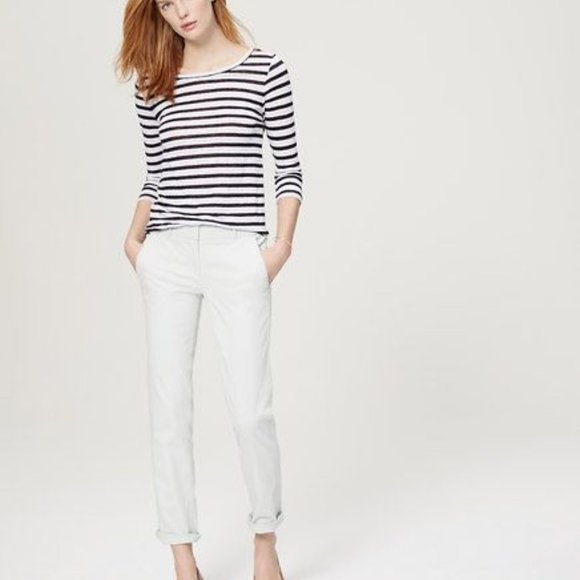 LOFT Pants - LOFT CROPPED SKINNY CHINOS IN MARISA FIT in Mint